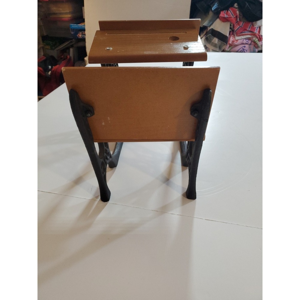 Vintage Cast Iron Desk Samantha School American Girl Doll 18" (Measures 11X9X8) - Picture 4 of 12